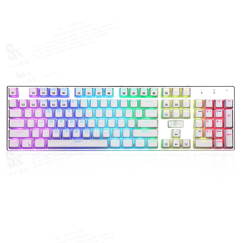 104 Keys RGB Mechanical Gaming Keyboard USB Wired