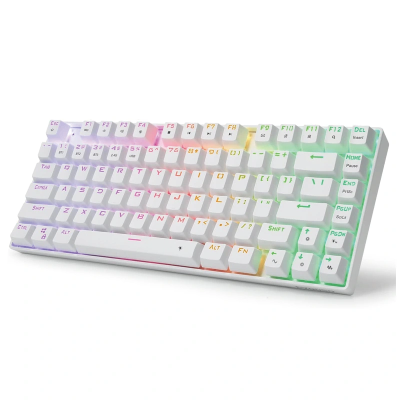 81keys Wireless Bluetooth 2.4Ghz RGB Mechanical Keyboard