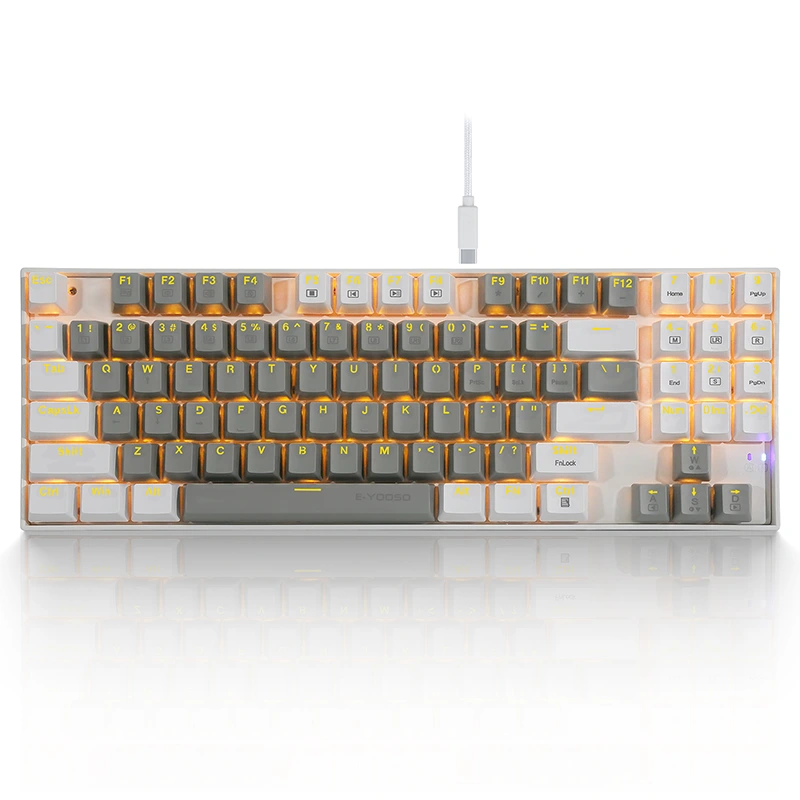 89 Keys LED Wired Gaming Mechanical Keyboard