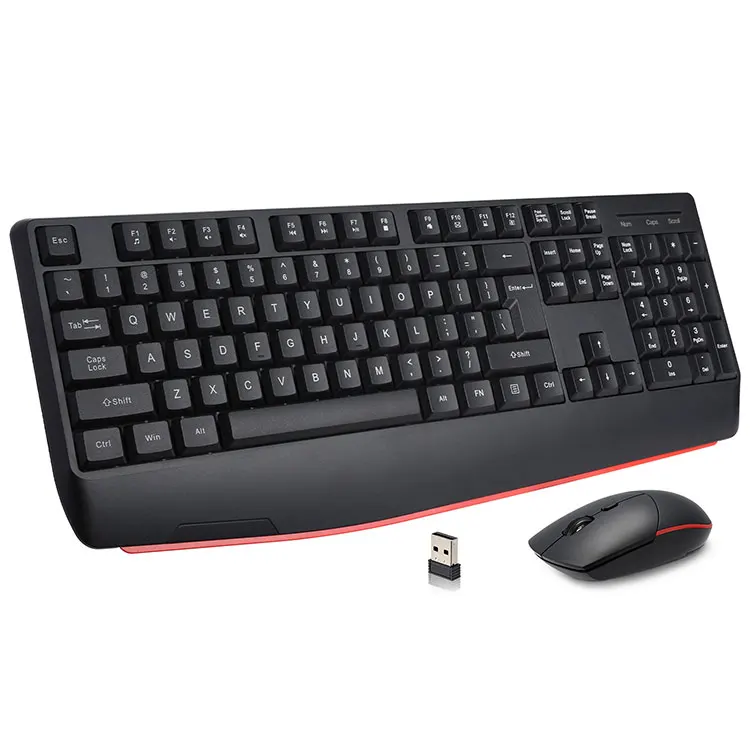 Full-Size 2.4G Wireless Keyboard and Mouse Combo