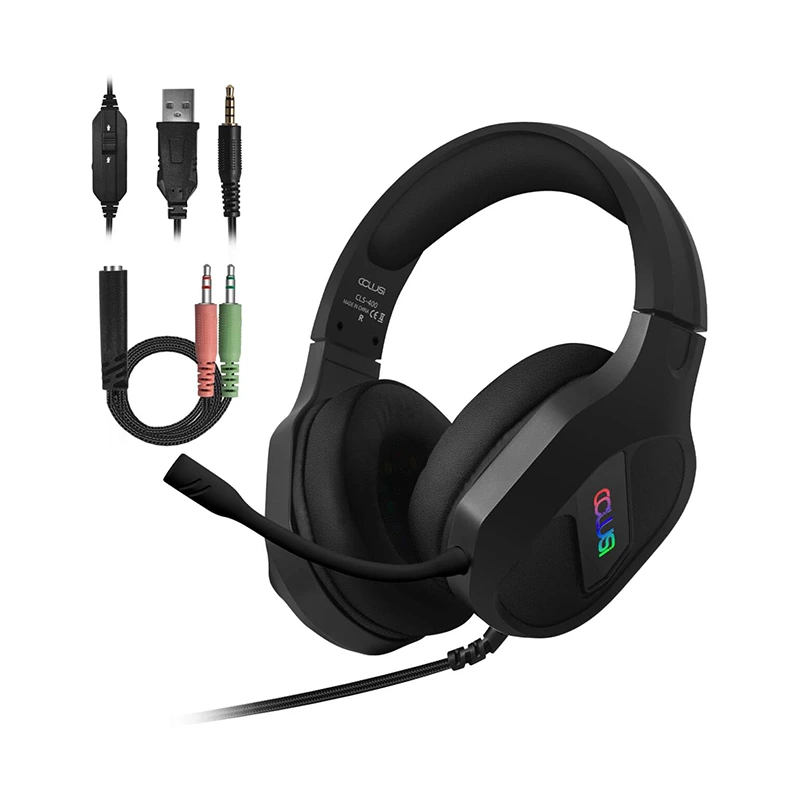 Gaming Headset 3.5mm Wired RGB Adjustable