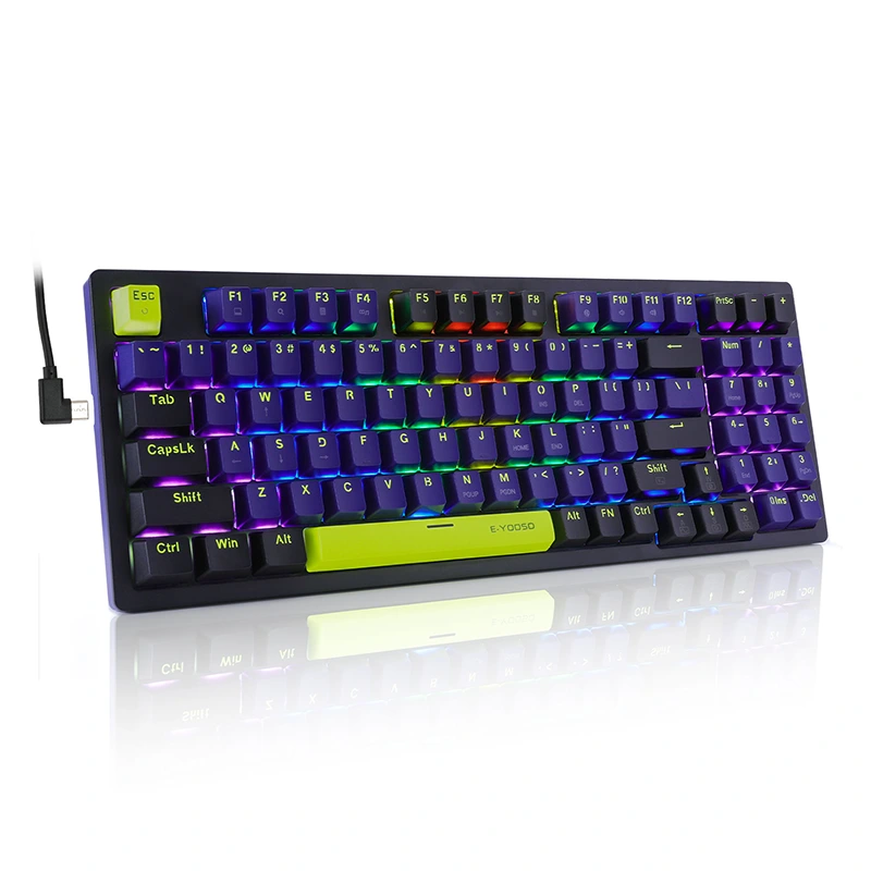 Wired 94 Keys Rainbow Mechanical Gaming Keyboard