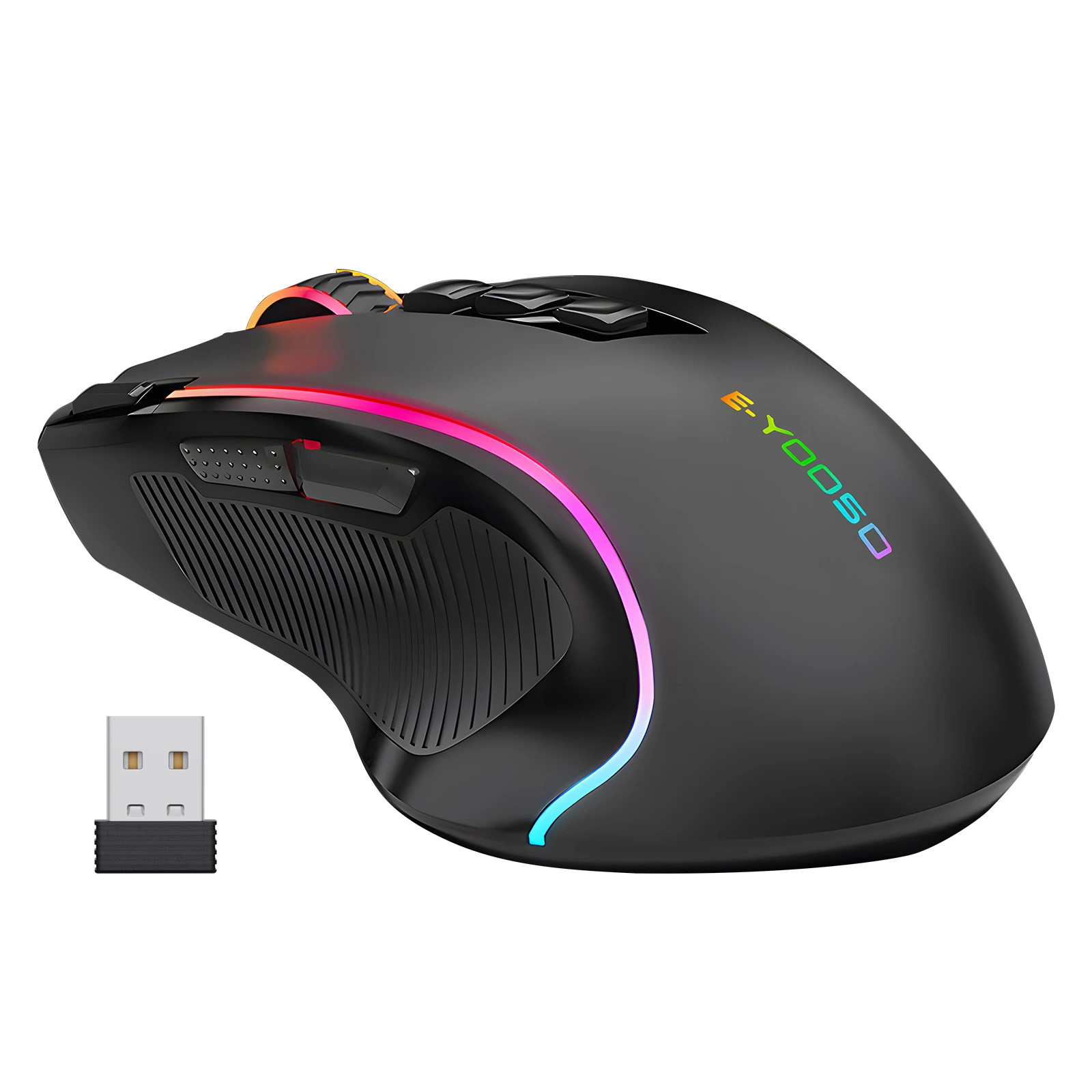 Wireless Gaming Mouse RGB 9 Programmable Buttons