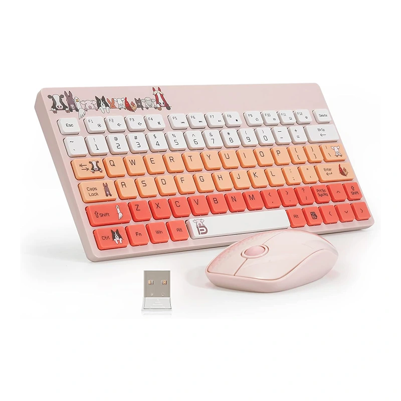 Wireless Keyboard and Mouse Combo 2.4G USB Compact Portable