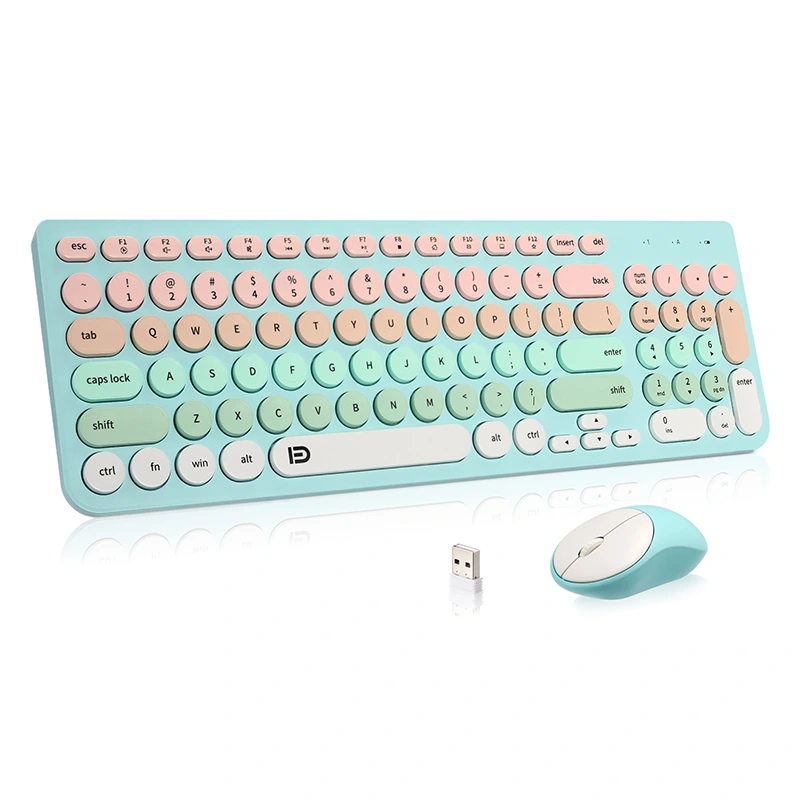 Wireless Keyboard and Mouse Combo 2.4GHz Full-Size